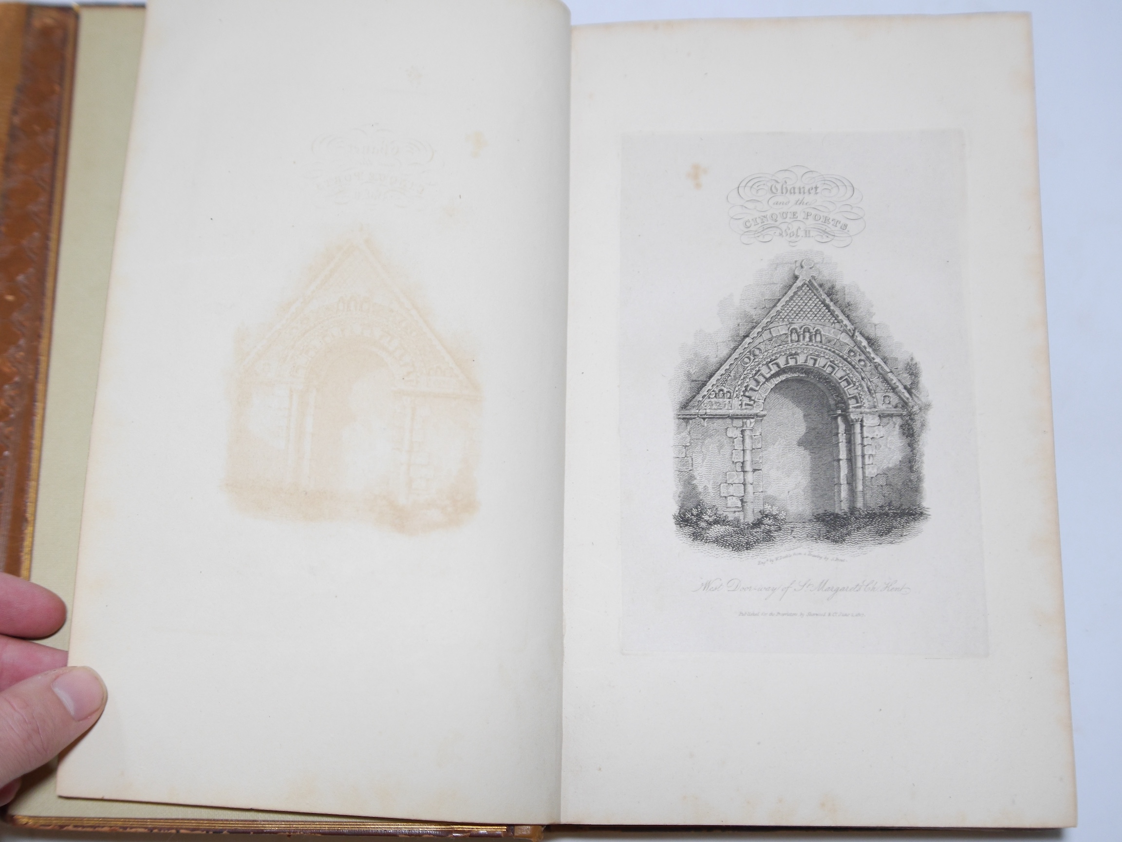 Brayley, Edward Wedlake - Delineations, Historical and Topographical, of the Isle of Thanet and the Cinque Ports ... 2 vols. pictorial engraved and printed titles, a hand coloured map and 103 plates (by William Deeble);